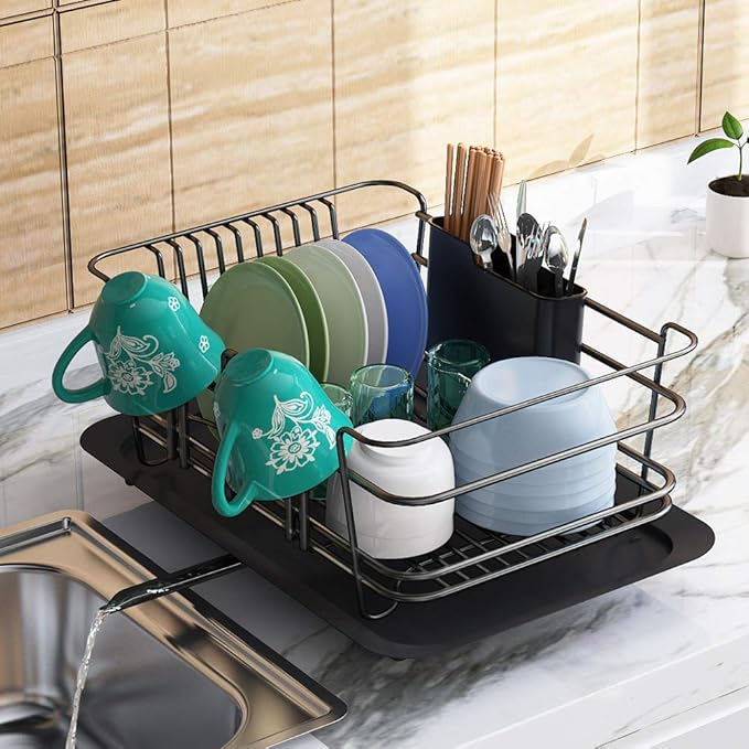 1Easylife - Escurridor de platos para cocina a prueba de óxido y