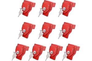 NAKANEKO Glad Hand Lock Keyed Alike 10 Pack Heavy Duty Aluminum Air Brake Glad Hand Lock for Tractor Trailer