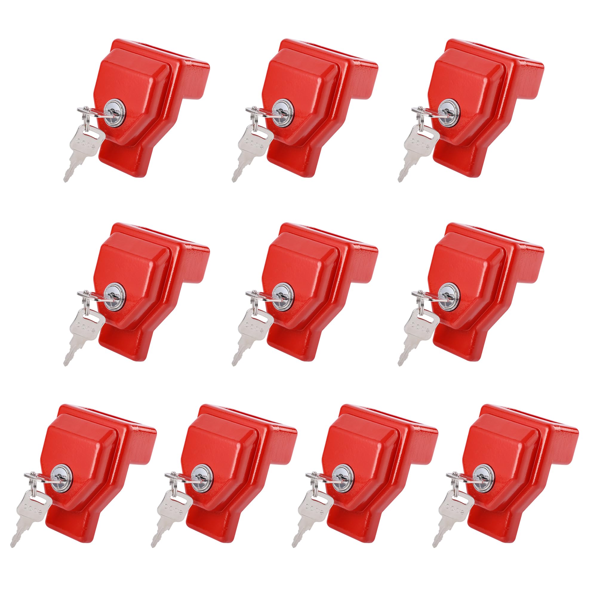 Photo 1 of NAKANEKO Glad Hand Lock Keyed Alike 10 Pack Heavy Duty Aluminum Air Brake Glad Hand Lock for Tractor Trailer