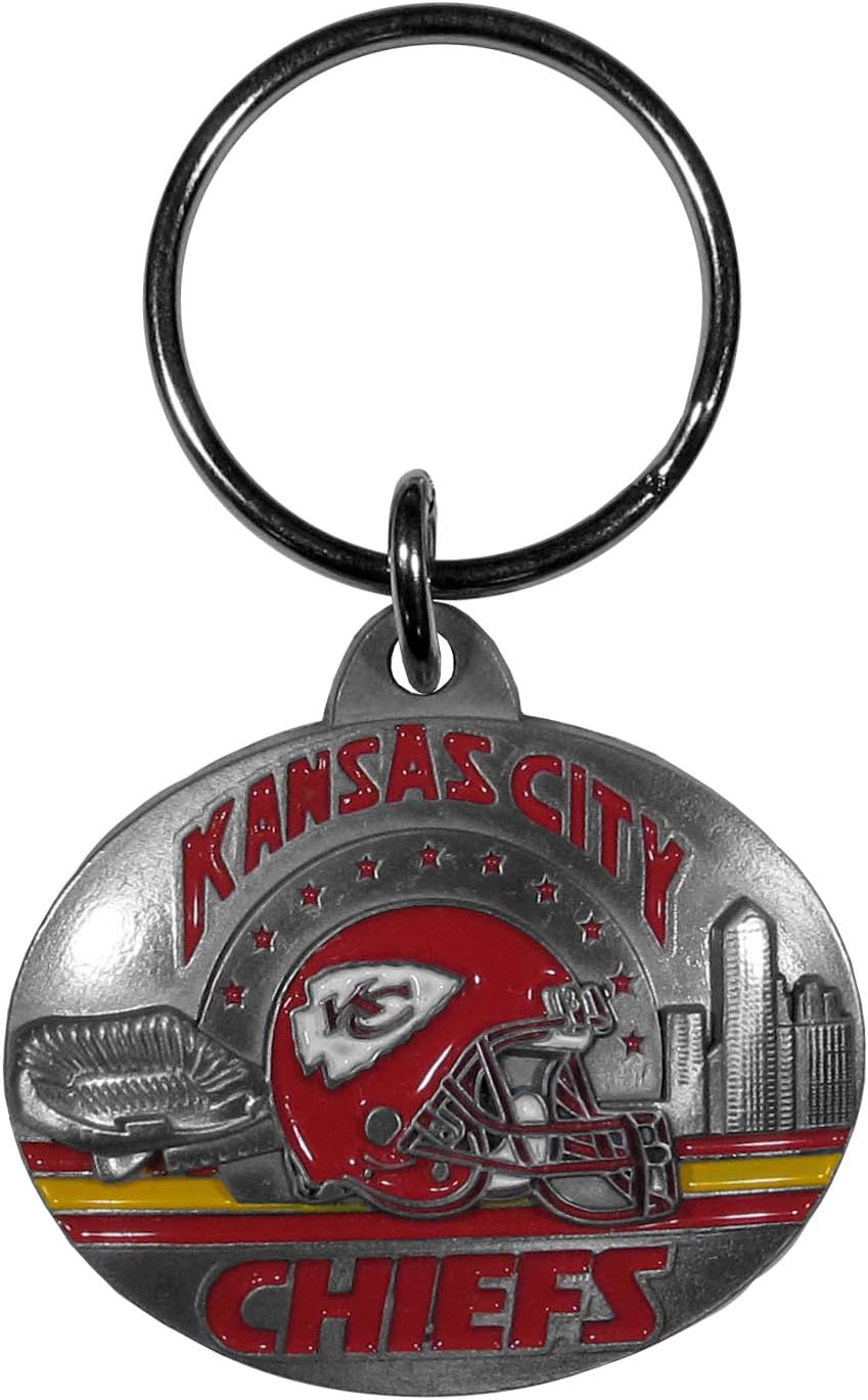 Siskiyou Sports NFL Kansas City Chiefs Oval Carved Key Chain, Metal : Sports Related Merchandise : Sports & Outdoors