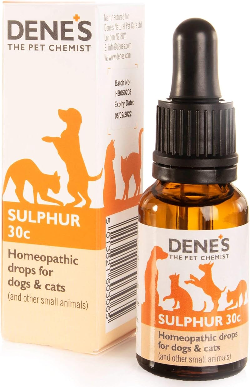 Denes Sulphur 30c 15ml Pet Homeopathic Remedy UK Made