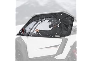 KEMIMOTO 2024 2025 2026 XP 1000 Soft Cab Enclosure with YKK Zipper Compatible with Polaris RZR XP 1000 2 2024 2025+ Side Upper Door Window Water-resistant Cab Enclosure Upper Windshield Accessories