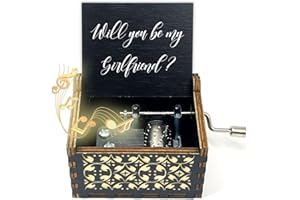 ukebobo Will You Be My Girlfriend Gifts, Fall in Love Music Box, Musical Boxes for Love One, Romantic Valentine Surprise Gifts for Her Him Boyfriend Girlfriend-538