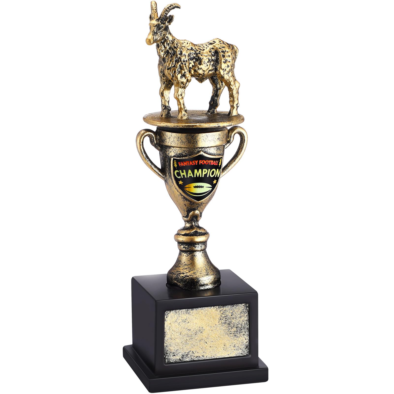 Photo 1 of Tondiamo Fantasy Football Trophy 2025 Goat Trophy Award Funny Toilet Bowl Award Greatest of All Time for Competitions First Last Place Champions Winner Loser(FFL Goat)