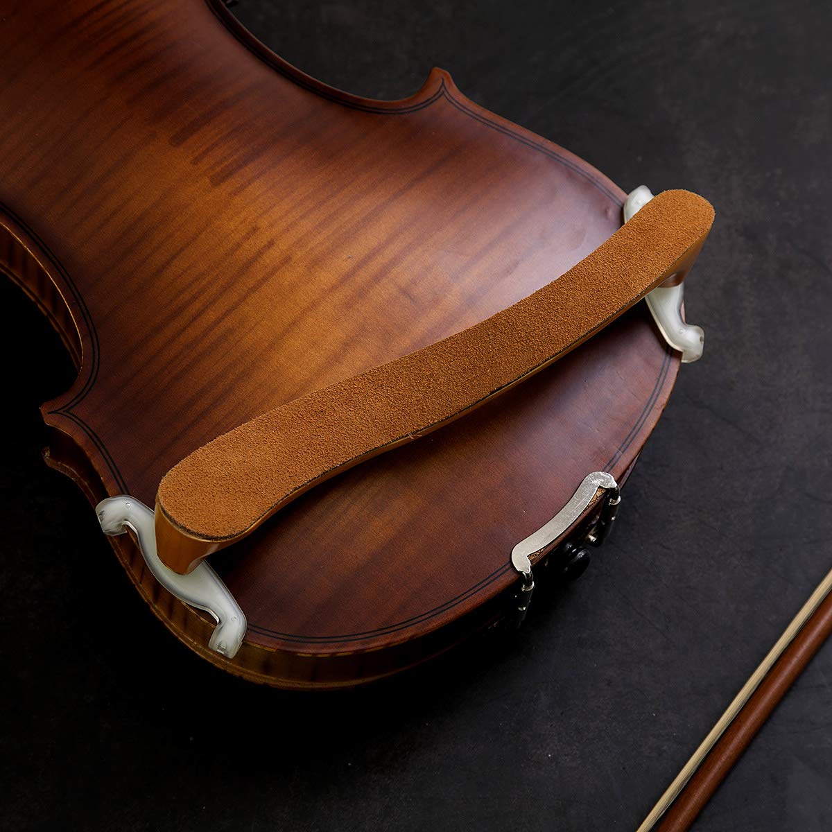 CUSTEAM Shoulder Rest for Violin Wood Violin Shoulder Rest Adjustable 4