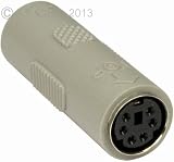 rhinocables PS/2 Keyboard Mouse Coupler Female to Female 6-Pin Mini Din Retro view 4