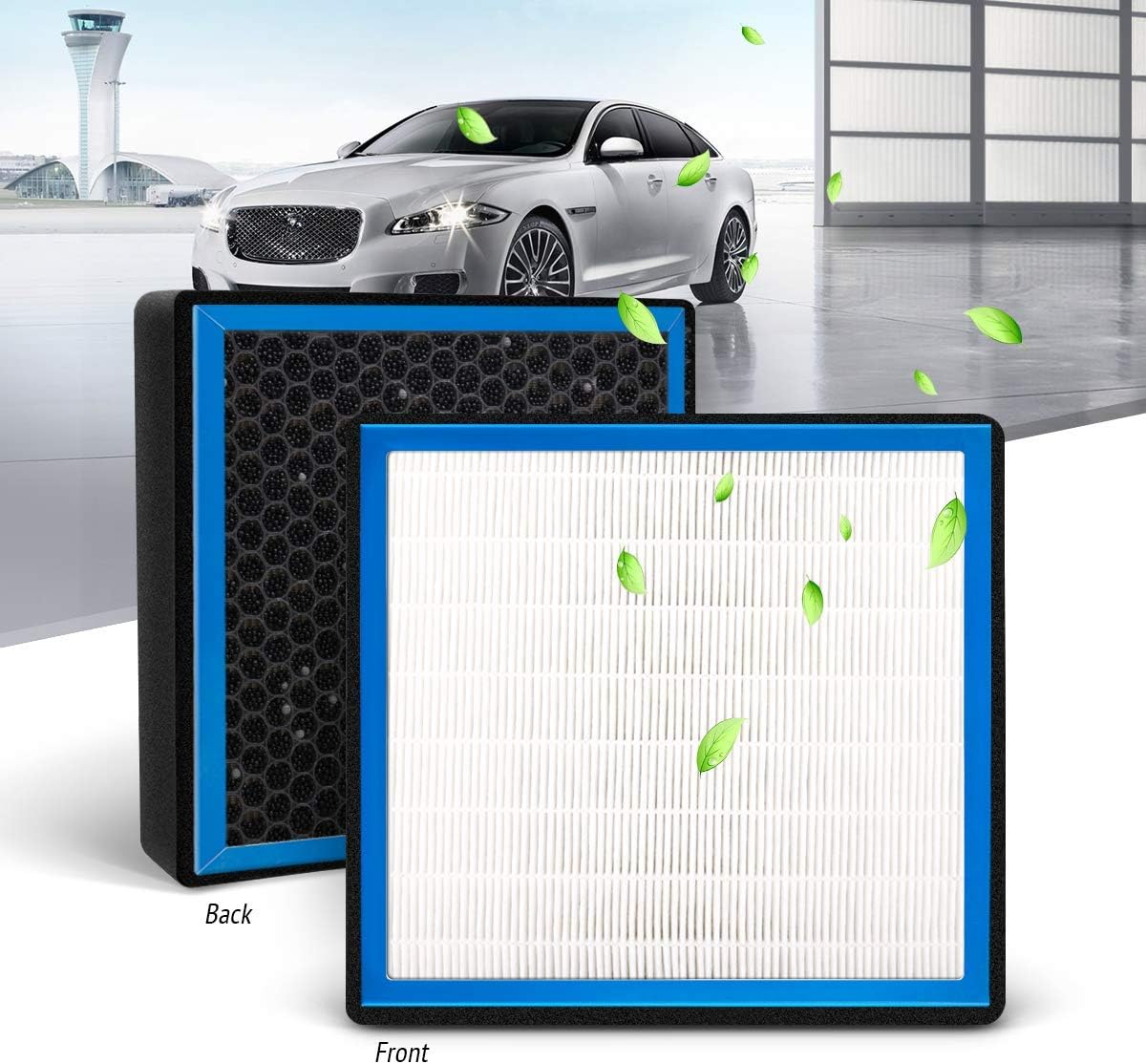 KAFEEK HEPA Honeycomb Cabin Air Filter Fits CF11809, 22808781, 23281440, Replacement for CADILLAC/GMC includes Activated Carbon Particles