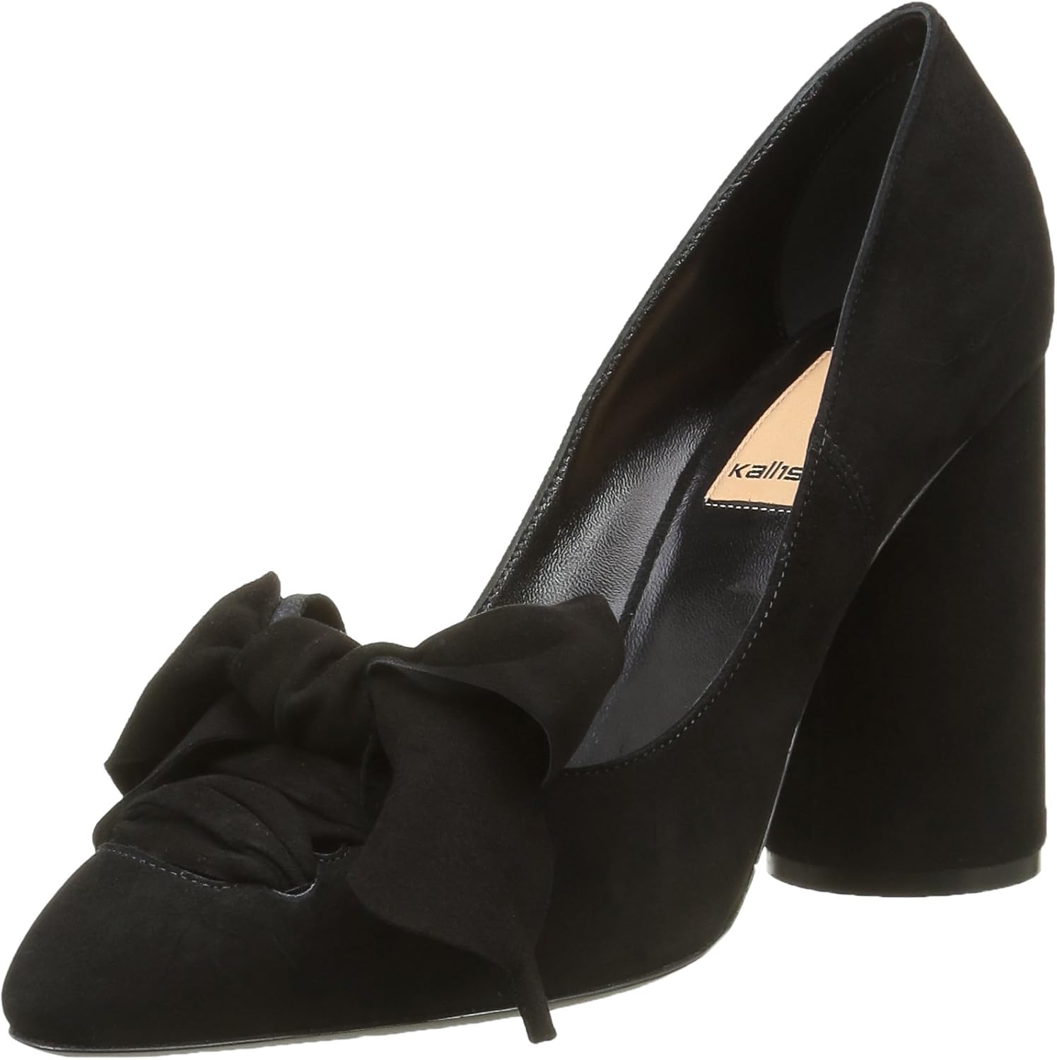 black closed toe 2 inch heels