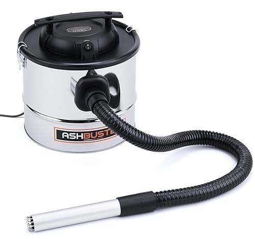 VYTRONIX ASHBUSTER Powerful 1000w 16L Ash Vacuum Cleaner For Fireplaces, Grills, BBQ’s, Fire Pits, Stoves, Log Burners & Chimineas | 1m Hose, HEPA Filter/Dual Filtration, Debris Catcher