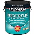 1 gal Minwax 14444 Clear Polycrylic Water-Based Protective Finish Semi-Gloss