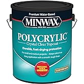 1 gal Minwax 14444 Clear Polycrylic Water-Based Protective Finish Semi-Gloss