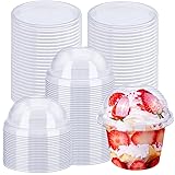 Alaeseje 50 Pack 8oz Disposable Clear Plastic Cups