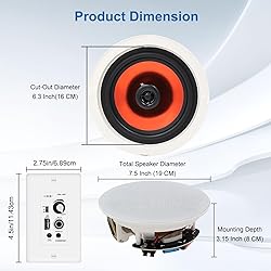 STUDIOFINIX 6.5 Inch Bluetooth Ceiling