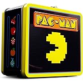 Pac-Man Retro-Style Metal Lunchbox | Reusable Storage Tin Container