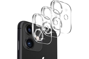 【3 Pack】Dengduoduo Camera Lens Protector for iPhone 11 & iPhone 12 Mini,Glitter Bling Sparkle Ultra HD, Tempered Glass, 13H Hardness, Anti-Scratch, Case Friendly, Easy to Install [No Affect on Night