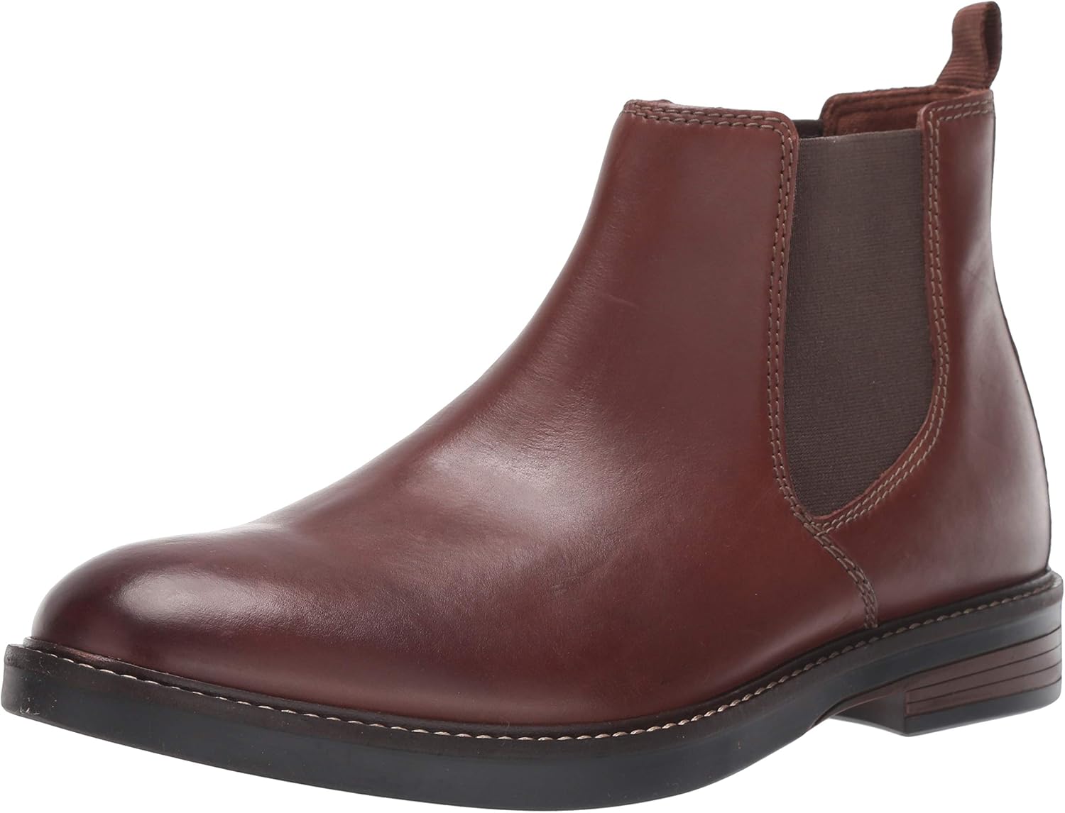 clarks paulson up leather chelsea boot