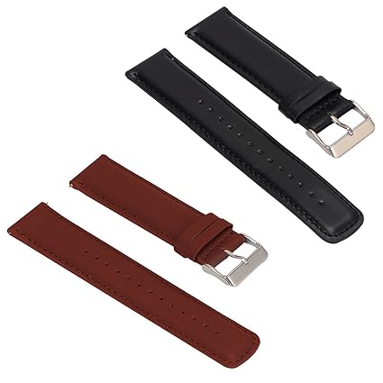 Amazon.com : ECSEM 2pcs Replacement Leather Bands Straps for ...