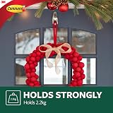 Command Outdoor Large Brushed Nickel Metal Hook with Strips Holds 2.2 Kg view 3