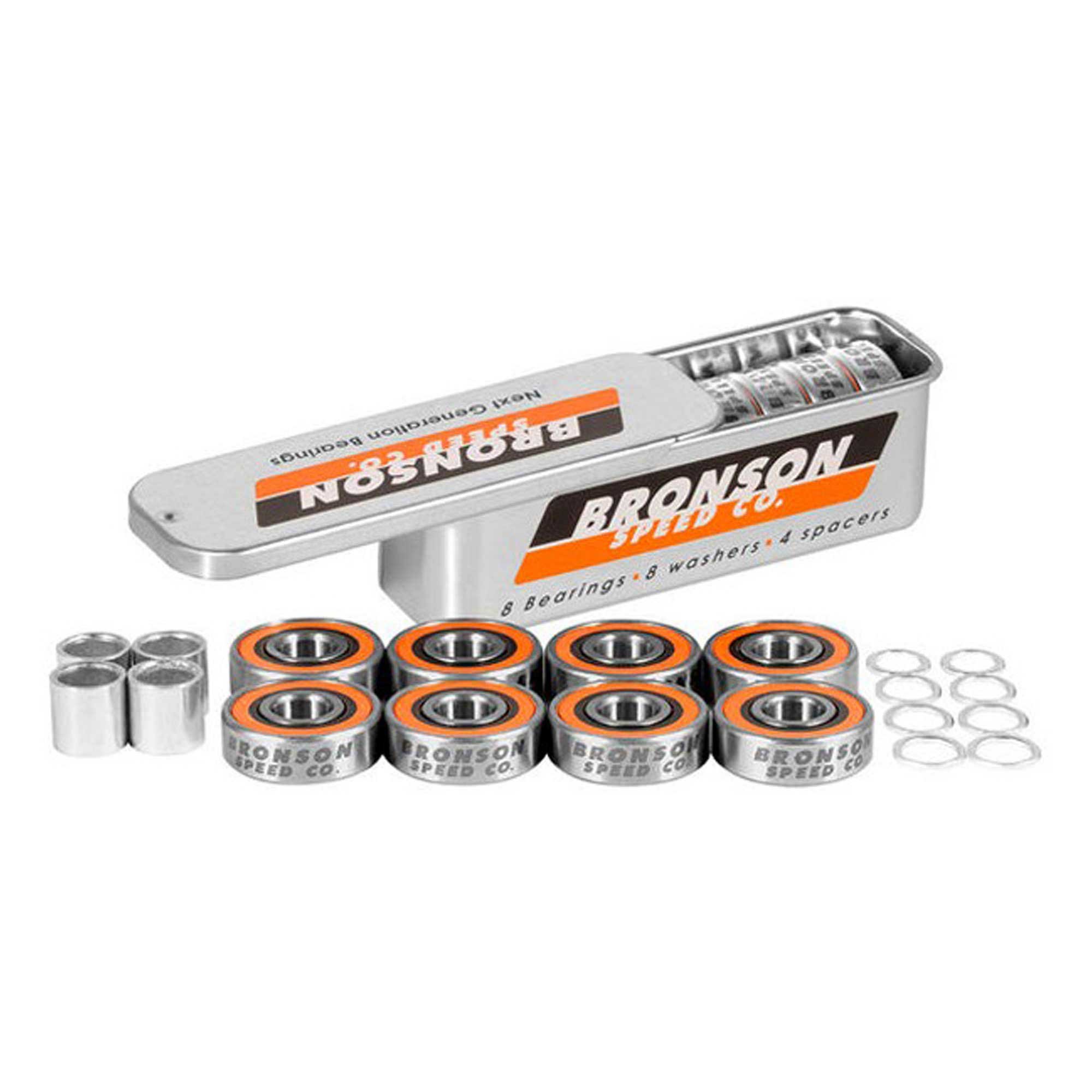 Bronson Speed Co G3-8 Skateboard Bearings - Multi-Coloured