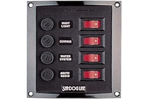 Sea-Dog 424010-1 Vertical 4 Gang Panel