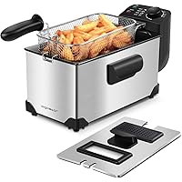 Aigostar Deep Fryer, Electric Deep Fat Fryers with Baskets, 3 Liters Capacity Oil Frying Pot with View Window, 1650W…