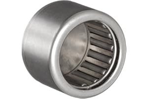 INA BCE108 Needle Roller Bearing, Steel Cage, Closed End, Open, Inch, 5/8" ID, 13/16" OD, 1/2" Width, 17600rpm Maximum Rotational Speed, 2700lbf Static Load Capacity, 1830lbf Dynamic Load Capacity