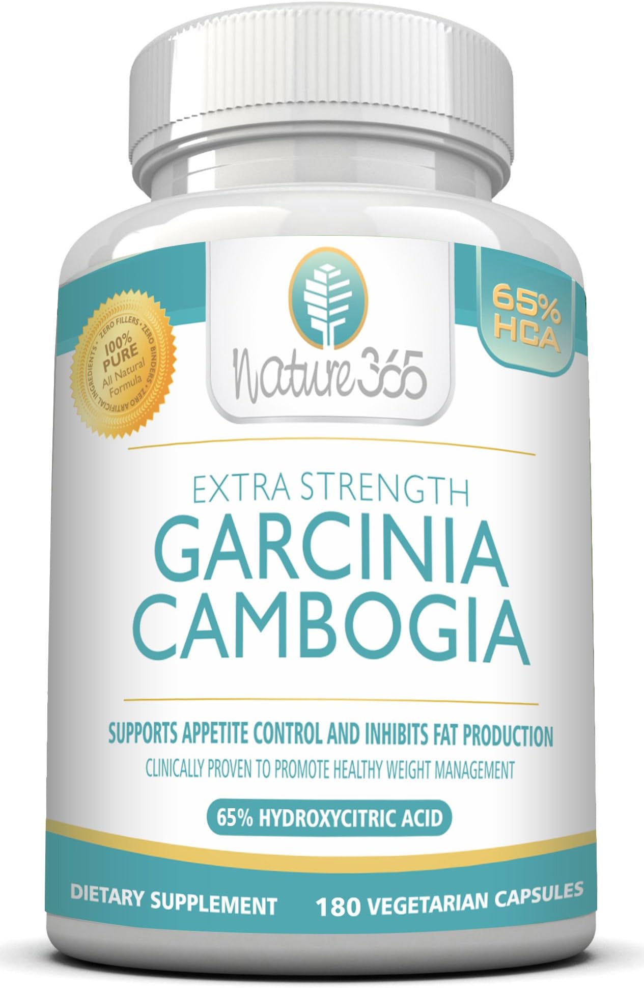 Nature365 Extra Strength Garcinia Cambogia, DIETARY SUPPLEMENT 180 Vegetarian Capsules