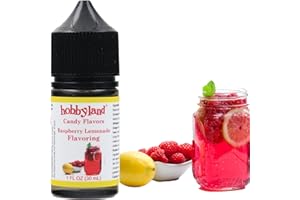 Hobbyland Candy Flavors (Raspberry Lemonade Flavoring, 1 Fl Oz) Use as an ingredient in the preparation of food and beverage.