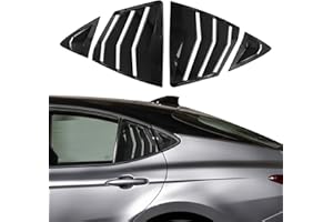 FormiPow Rear Side Window Louvers for 2025 2026 Toyota Camry, ABS Racing Style Vent Shades, Sun & Privacy Protection, No-Drill 3M Tape Installation, 9th Gen Camry Accessories 4PCS (Carbon Fiber)