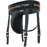 Shock Doctor Hockey Garter Supporter Jock Strap with Cup Pocket (Cup Not Included)