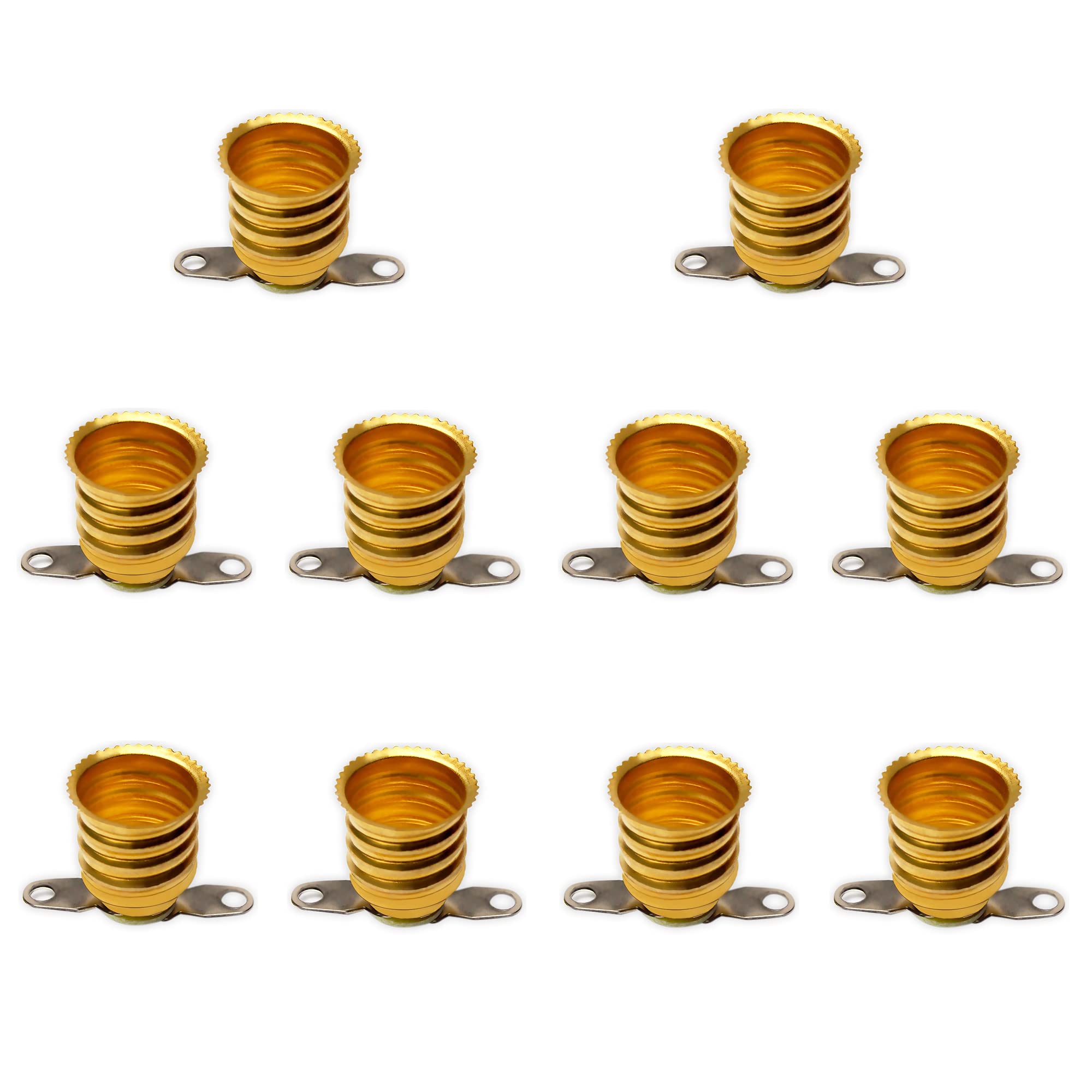 GutReise E14 Bulb Sockets,10PCS E14 LED Lamp Bass Holder for Home Experiment Circuit Electrical Advertising Design