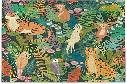 rompecabezas de animales de la selva