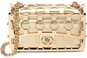 CARIEDO Women Evening Bag Elegant Clutch Purse Exquisite Velvet Metal Hollow out Handbags Prom Wedding Party