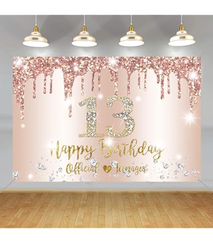 Koliphy Bannière Décorative « Happy Bithday », Toile De Fond D'anniversaire Extra Large Pour Fête D'anniversaire Pour Femmes Et Filles