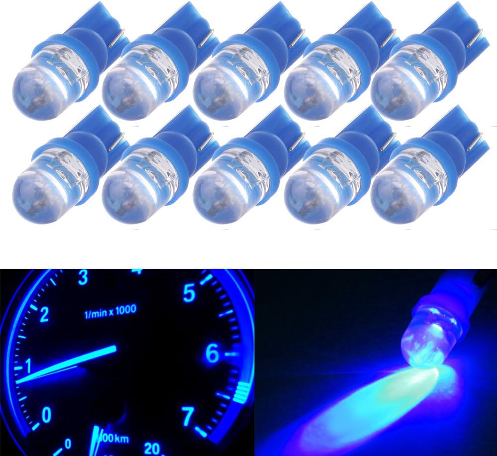 cciyu 10pcs T10 194 168 2825 Wedge SMD Led Bulbs Instrument