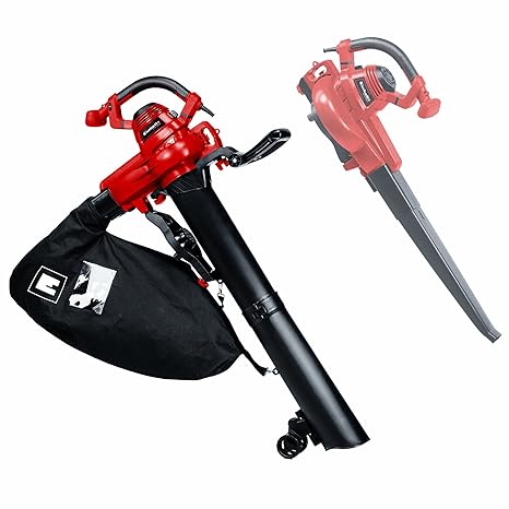 Einhell Elektro-Laubsauger GC-EL 3000 E (3.000 W, Saug-/Blasfunktion, verstellbarer Zusatzhandgriff, 45 L Fangsack, Blaslufts
