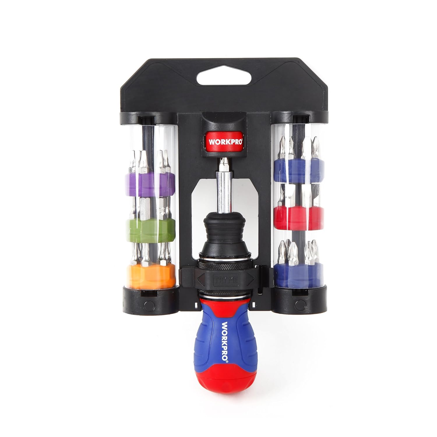 Patented 38in1, Set, Screwdriver Stubby Multibit Ratchet WORKPRO