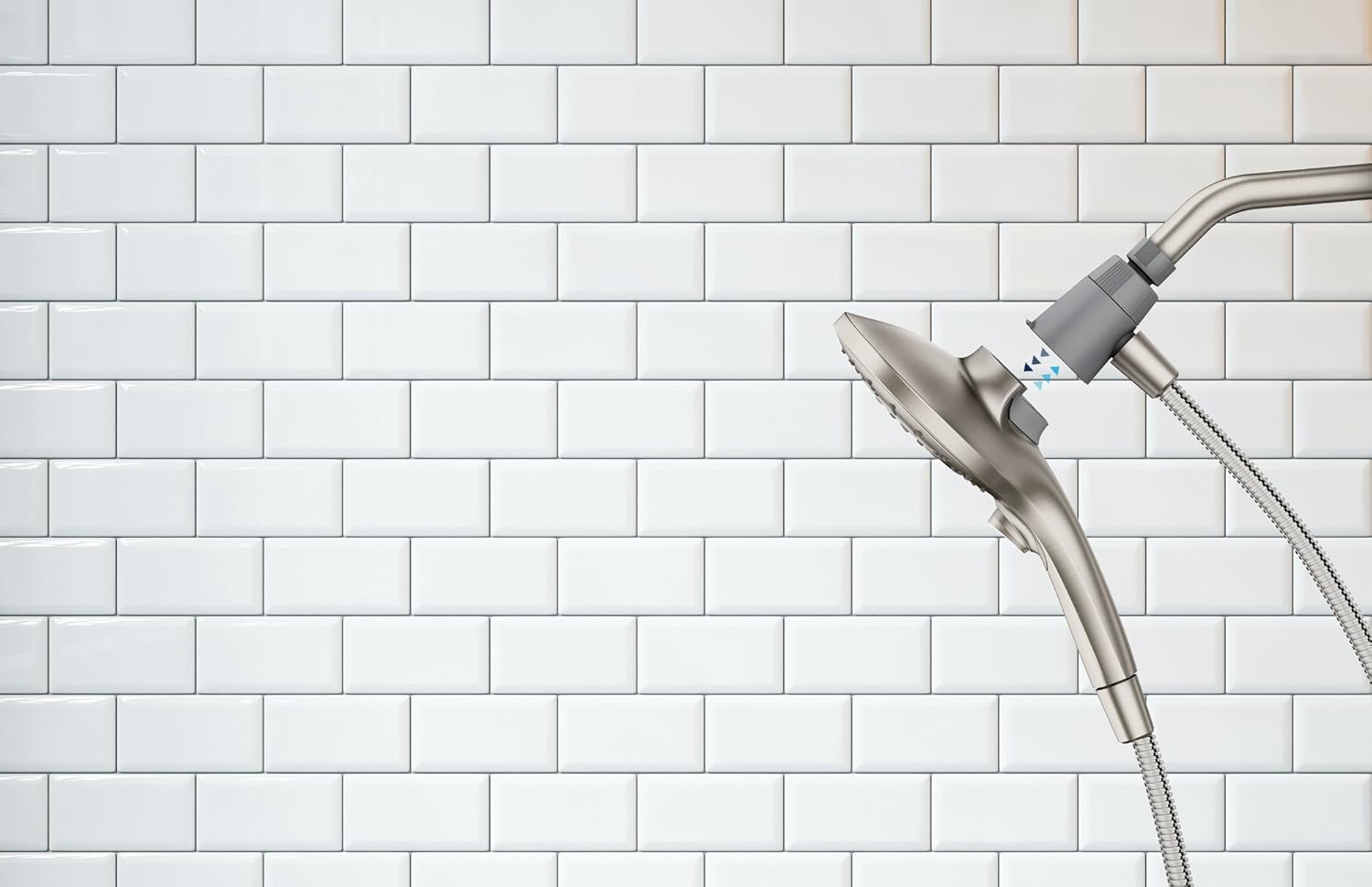 Moen 26112SRN Engage Magnetix Six-Function 5.5-Inch Handheld Showerhead with Magnetic Docking System, Spot Resist Brushed Nickel - - 