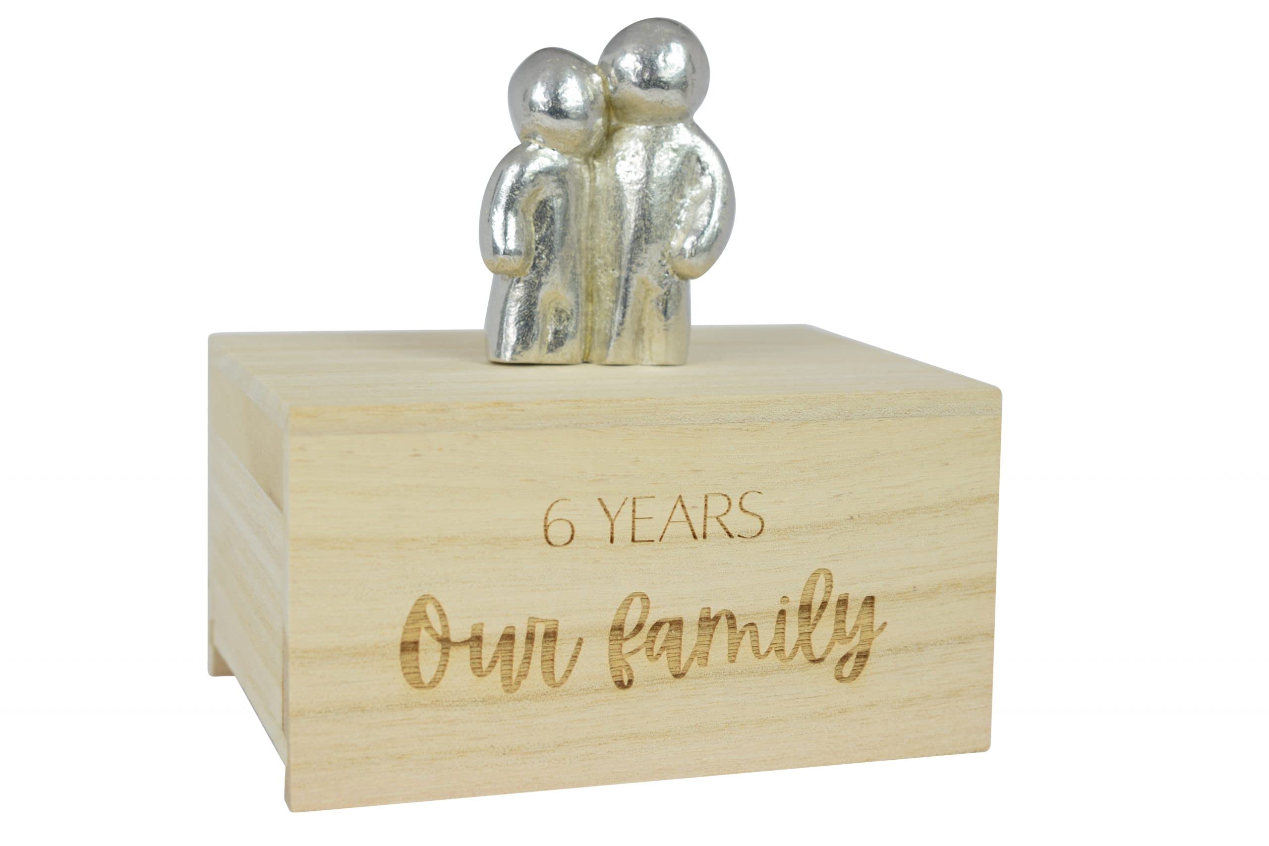 6 Year Anniversary Our Little Hugging Family Choose Amount of Children (0 Children)