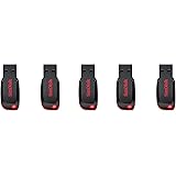 SanDisk 32GB Cruzer Blade USB 2.0 Flash Drive (SDCZ50-032G) Pack of 5