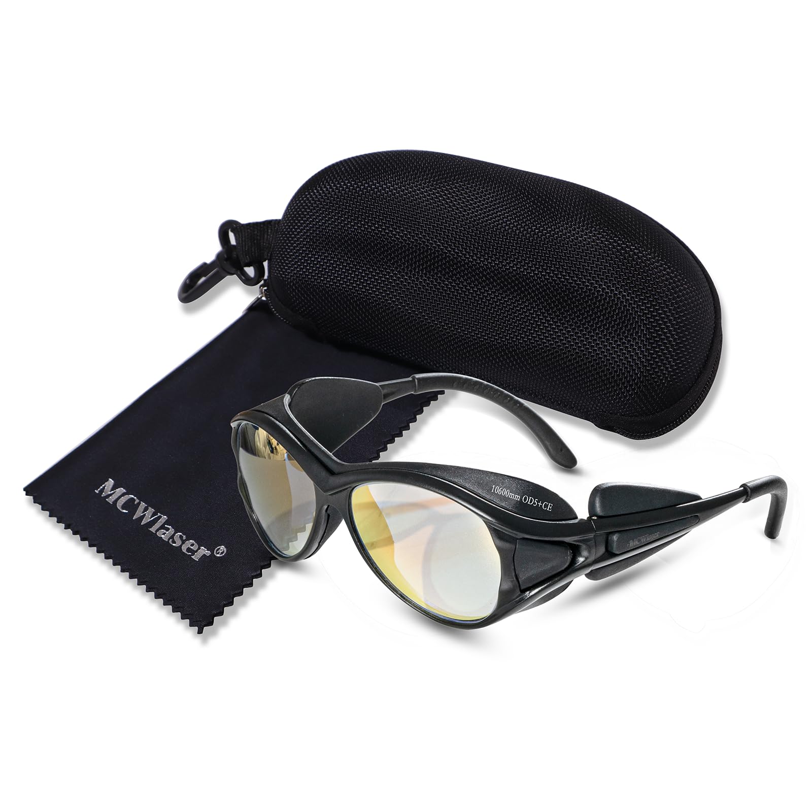 MCWlaser CO2 Laser Safety Goggles 10600nm CE OD5+ Laser Protective Glasses Eyewear For CO2 Laser Engraver Cutter Beauty Treatment Refelective type EP-25 Style B
