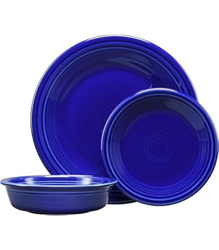 Amazon.com: Fiesta® Bistro Coupe 3-Piece Dinnerware Set – Durable