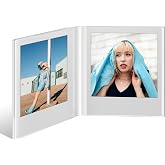 WINKINE Polariod Frame for Photos 4.2''x3.5'', Fits Polariod i-Type/600/SX-70 Films, Double Sided Acrylic Picture Frames Instax Photo Frames for Desktop, Tabletop, Countertop