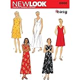 New Look Sewing Pattern 6866 Misses Dresses, Size A (S-M-L-XL)