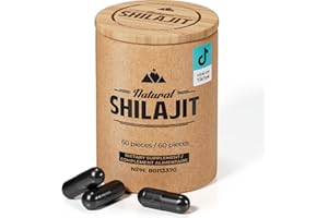 NATURAL SHILAJIT Capsules (2 Months Supply) - 60 Count - Shilajit for Men & Women with Fulvic Acid & Trace Minerals, Plant Ba