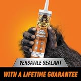 Gorilla 1144110 All Conditions Sealant Silicone Clear 295ml Fast Set Mould view 3
