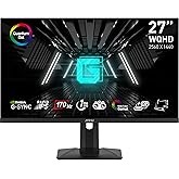MSI G274QPF-QD, 27" Gaming Monitor, 2560 x 1440(QHD), IPS, 170Hz, FreeSync Premium, HDR400, HDMI, Displayport, USB C, Tilt, B
