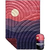 hotkoko Camping Blanket,Lightweight Down Alternative Puffy Printed Camping Blanket Packable Outdoor Blanket for Camping,Traveling, Stadium, Hiking, Picnics