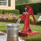 VEVOR Cast Iron Hand Pitcher Pump 25ft Lift Antique Manual Water Pump 1-1/4 NPT view 8