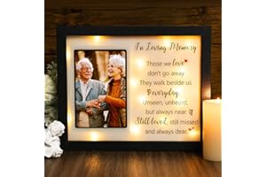 FABUDAY LED Shadow Box 4x6 - Memorial Picture Frame for Loss of Mother, Father, Loved One - Bereavement Gift